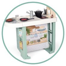 Elektronske kuhinje - Kuhinja z zvoki Cherry Kitchen Green Smoby z jedilno mizo pečico in hladilnik s 25 dodatki_19