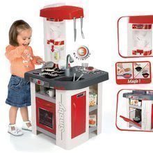 Spielküchensets - Elektronisches Küchenset Tefal Studio Smoby rot und weiß mit Sodagerät und Fleischscheiben als Geschenk_0