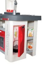 Bucătării electronice de jucărie - Bucătărie Tefal Studio Smoby electrică cu efecte sonore, cu aparat de făcut sifon, alimente prăjite și cu 27 de accesorii, roșu-alb_1