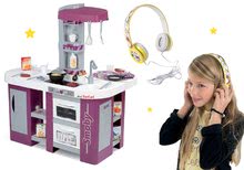 Kuhinje za otroke kompleti - Komplet kuhinja Tefal Studio XL Smoby s pomivalcem posode in hladilnikom in slušalke Kally´s Mashup_14