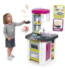 Kuchynky pre deti sety - Set kuchynka Tefal Studio BBQ Bublinky Smoby s magickým bublaním a jedálenská stolička pre bábiku Baby Nurse_6