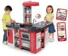 Kuchyňky pro děti sety - Set kuchyňka Tefal Studio XXL Smoby s magickým bubláním a servírovací vozík Frozen, potraviny a koláčky_0