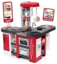 Bucătării electronice de jucărie - Bucătărie de jucărie Tefal Studio XXL Smoby electronică cu barbotare magică și gheață și 38 de accesorii roșu-argintiu_4