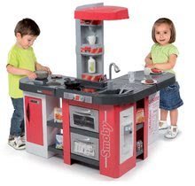 Bucătării electronice de jucărie - Bucătărie de jucărie Tefal Studio XXL Smoby electronică cu barbotare magică și gheață și 38 de accesorii roșu-argintiu_8