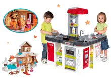 Spielküchensets - Küchenset Tefal Studio XXL Smoby mit magischem Sprudeln und einem Haus für die Baby Nurse Puppe dreiflügelig_22