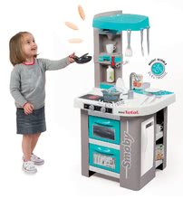 Elektronische Spielküchen - Küchenset Tefal Studio Bubble Smoby türkis elektronisch mit magischem Sprudeln Frühstücksset Hello Kitty in einer Tasche_5