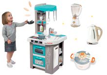 Bucătărie pentru copii seturi - Set bucătărie de jucărie Tefal Studio Bubble Smoby turcoaz electronică cu barbotare magică și roboți de bucătărie Tefal_29