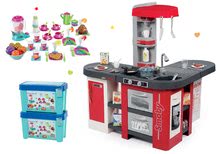 Bucătărie pentru copii seturi - Set bucătărie Tefal Studio XXL Smoby cu bule magice şi set de prânz și supermarket_33