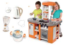 Kuchyňky pro děti sety - Set kuchyňka elektronická Tefal Studio XL Smoby s magickým bubláním a set kuchyňských spotřebičů_15