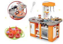 Elektronické kuchynky - Set kuchynka elektronická Tefal Studio XL Smoby s magickým bublaním čajová sada s 18 doplnkami_15