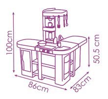 Elektronické kuchyňky - Kuchyňka elektronická Tefal Studio XXL Bubble Smoby s magickým bubláním přístrojem na sodu a ledem a 38 doplňků_4