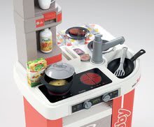 Bucătării electronice de jucărie - Bucătărie electronică de jucărie Tefal Studio 360° Smoby teracotă cu sunet de bucătărie alimente magice și 27 accesorii_0