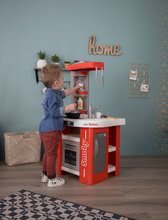 Bucătării electronice de jucărie - Bucătărie electronică de jucărie Tefal Studio 360° Smoby teracotă cu sunet de bucătărie alimente magice și 27 accesorii_13