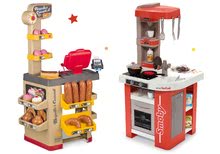 Kuchyňky pro děti sety - Set kuchyňka elektronická Tefal Studio 360° Smoby a pekárna s koláči Baguette&Croissant Bakery_27