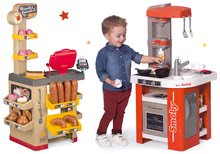 Kuchynky pre deti sety - Set kuchynka elektronická Tefal Studio 360° Smoby a pekáreň s koláčmi Baguette&Croissant Bakery_28