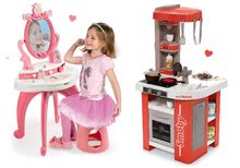 Kuchynky pre deti sety - Set kuchynka elektronická Tefal Studio 360° Smoby a kozmetický stolík Frozen 2v1 s taburetkou_23
