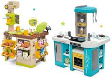 Kuhinje za otroke kompleti - Komplet elektronska kuhinja Tefal Studio 360° XL Bubble Smoby in kavarna z Espresso kavomatom Coffee House_42