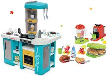 Bucătărie pentru copii seturi - Set bucătărie de jucărie electronică Tefal Studio 360° XL Bubble Smoby aparat de vafe 100 % Chef cu mixer și aparat de cafea_32