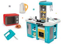 Kuchyňky pro děti sety - Set kuchyňka elektronická Tefal Studio 360° XL Bubble Smoby a mikrovlnka se spotřebiči_28