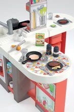 Kuchnie elektroniczne - Kuchnia elektroniczna Tefal Studio 360° XXL Bubble Smoby marchewkowa z magicznym bąbelkowym lodem i makaron z marchwią i 39 dodatkami_3