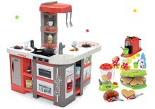 Bucătărie pentru copii seturi - Set bucătărie electronică de jucărie Tefal Studio 360° XXL Bubble Smoby de culoarea morcovului și aparat de gofri cu blender, aparat de cafea și gofri_36