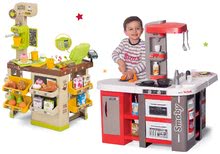 Bucătărie pentru copii seturi - Set bucătărie electronică de jucărie Tefal Studio 360° XXL Bubble Smoby de culoarea morcovului și cafenea cu aparat de cafea Espresso Coffee House cu înghețată_52