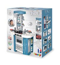 Kuchyňky pro děti sety - Set kuchyňka s technickým vybavením Tech Edition Smoby elektronická se stolem a dvěma židlemi_26