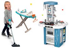Bucătărie pentru copii seturi - Set bucătărie cu echipament tehnic Tech Edition Smoby electronică și aspirator Rowenta cu aspirare reală și masă de călcat_8