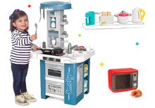 Kuhinje za otroke kompleti - Komplet kuhinja s tehnično opremo Tech Edition Smoby elektronska z mikrovalovko in 4 Tefal aparati_43