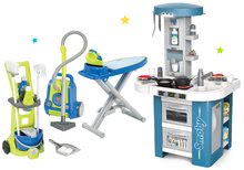 Bucătărie pentru copii seturi - Set bucătărie cu echipament tehnic Tech Edition Smoby electronică cu set de curățenie_21