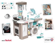 Kuhinje za otroke kompleti - Komplet elektronska kuhinja s pralnim strojem in likalno desko Tefal Cleaning Kitchen 360° Smoby in hišica za dojenčka elektronska ter globoki voziček_29