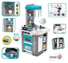 Bucătării electronice de jucărie - Bucătărie electronică Tefal Studio Kitchen Bubble 360° Smoby cu barbotare magică și 28 de accesorii de 100 cm înălțime (blat de lucru 51 cm)_0