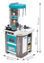 Bucătării electronice de jucărie - Bucătărie electronică Tefal Studio Kitchen Bubble 360° Smoby cu barbotare magică și 28 de accesorii de 100 cm înălțime (blat de lucru 51 cm)_6