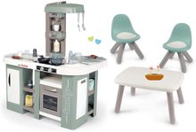 Kuchnia dla dzieci zestawy - Zestaw elektronicznej kuchni z bulgotaniem Tefal Studio Kitchen XL Bubble 360° i stołem KidTable Smoby z krzesłami z filtrem UV_18