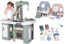 Kuchyňky pro děti sety - Set kuchyňka elektronická s bubláním Tefal Studio Kitchen XL Bubble 360° a domeček pro panenku Baby Care Smoby s 5 místnostmi_0