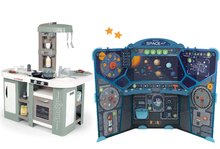 Kuhinje za otroke kompleti - Komplet kuhinja elektronska z mehurčki Tefal Studio Kitchen XL Bubble 360° in poučna igra Smoby Vesolje in planeti Space Center_12