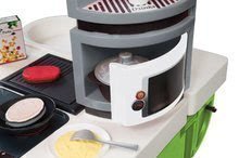 Elektronické kuchynky - Kuchynka CookMaster Verte Smoby elektronická so zvukmi a 33 doplnkami zeleno-šedá_7