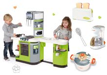 Kuchnia dla dzieci zestawy - Zestaw kuchnia CookMaster Verte Smoby z lodem i efektami dźwiękowymi oraz zestaw 3 szt sprzętu AGD Tefal_14