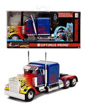 Modely - Kolekcjonerskie autko Optimus Prime T1 Transformers Jada metalowe, długość 12,8 cm 1:32_1