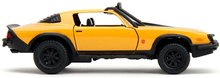 Modelle - Spielzeugauto Chevrolet Camaro 1977 Bumblebee Transformers T7 Jada Metall mit aufklappbaren Türen 1:32_12