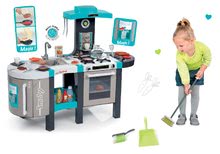 Bucătării electronice de jucărie - Set bucătărie de jucărie Tefal French Touch Smoby cu gheaţă, aparat de cafea şi ustensile de curăţenie_18