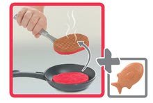 Bucătării electronice de jucărie - Bucătărie Tefal Super Chef Deluxe Smoby electronică cu oală magică, grătar, gheață şi cu 46 accesorii culoarea căpşunii-bej_6