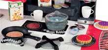 Bucătării electronice de jucărie - Bucătărie Tefal Super Chef Deluxe Smoby electronică cu oală magică, grătar, gheață şi cu 46 accesorii culoarea căpşunii-bej_2