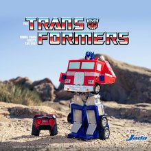 Mașini cu telecomandă - Mașină de jucărie cu telecomandă și robot RC Optimus Prime 2v1 Transformers Jada cu sunete și lumini_27