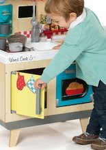 Kuhinje za otroke kompleti - Komplet lesena kuhinja Wood Cook Smoby s kavnim avtomatom in lesena trgovina z blagajno in živili_6