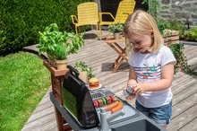 Egyszerű játékkonyhák - Kerti grill játékkonyhával Garden Kitchen Evolutive Smoby magasságilag állítható folyó vízzel a csapból és 43 kiegészítő_11