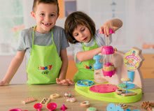 Kuchyňky pro děti sety - Set kuchyňka elektronická Tefal Studio XL Bubble Smoby s bubláním a hravá kuchařka Chef čokoládovna a cukrářka_35