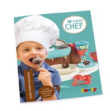 Cofetărie pentru copii - Bucătar jucăuș cu rețete și forme Chef Cake Pops Factory Smoby și producția de acadele și bomboane de ciocolată cu accesorii de la vârsta de 5 ani_0