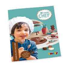 Dětská cukrárna - Hravá kuchařka s recepty Chef Chocolate Factory Smoby na výrobu čokoládových bonbonů s doplňky od 5 let_0
