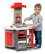 Obyčejné kuchyňky - Set kuchyňka skládací Tefal Opencook Smoby červená s kávovarem a chladničkou a se židlí a stolečkem_5